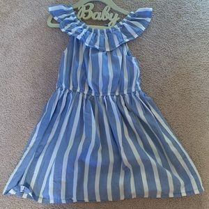 Little girls off the shoulder dress, size 5-6